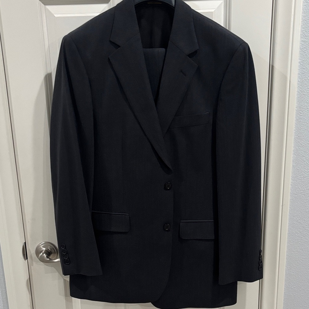 Brooks Brothers Elegant Dark Grey Blazer and Pants. Size 40R and 32Wx31L